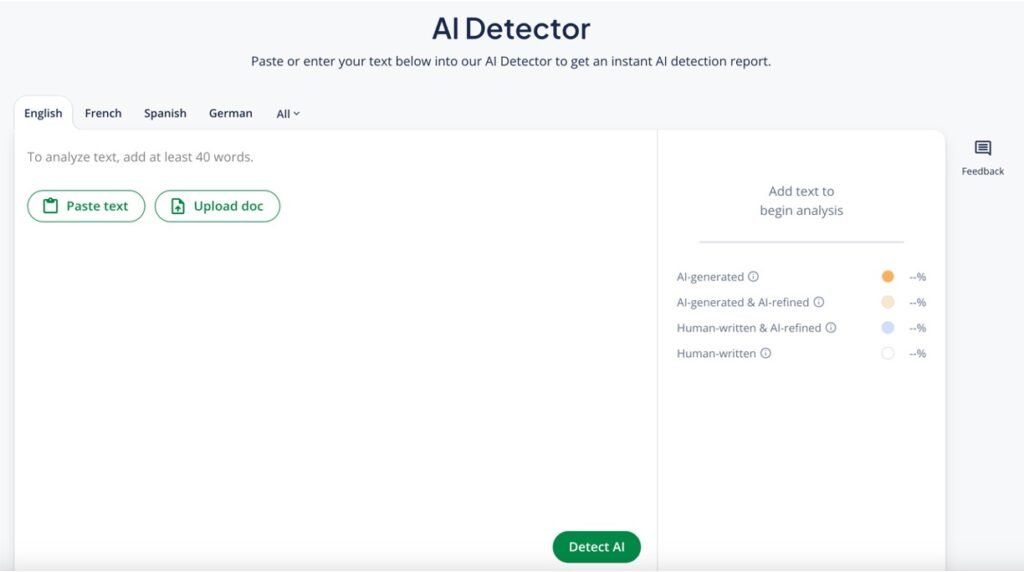 QuillBot AI Content Detector