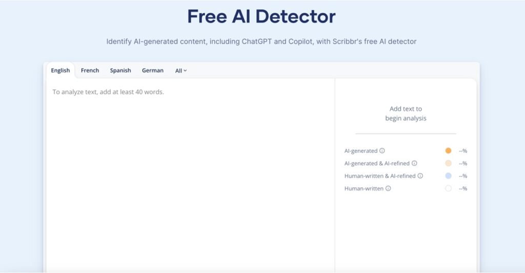 Scribbr AI Detector