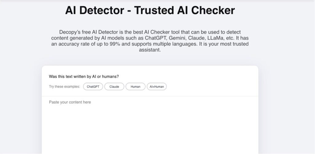 Decopy AI Detector